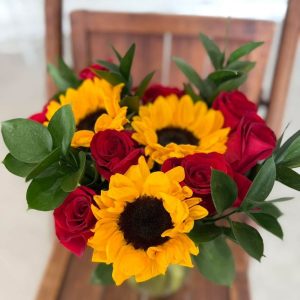 Sunflowers & Roses